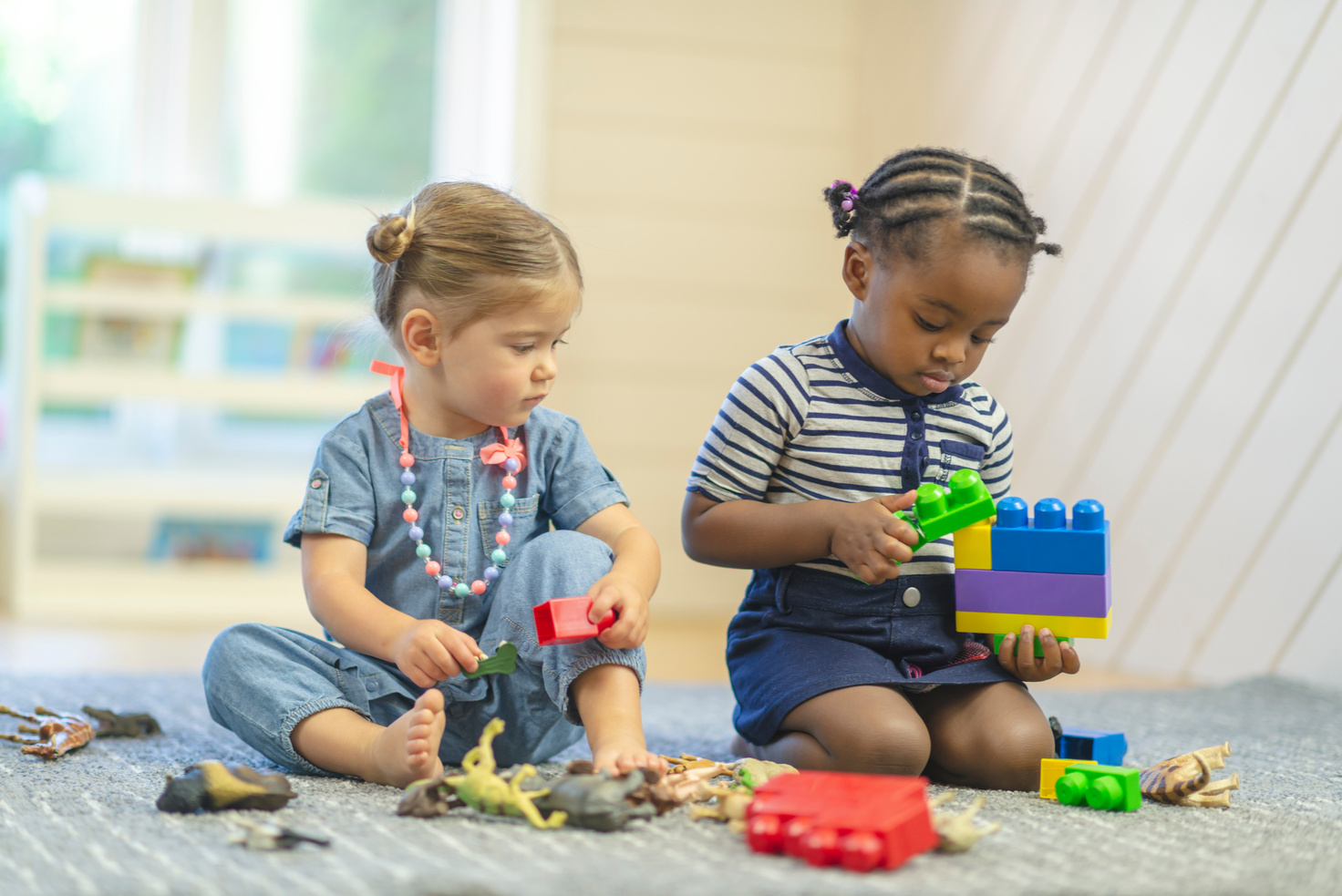 Toddlers playing together